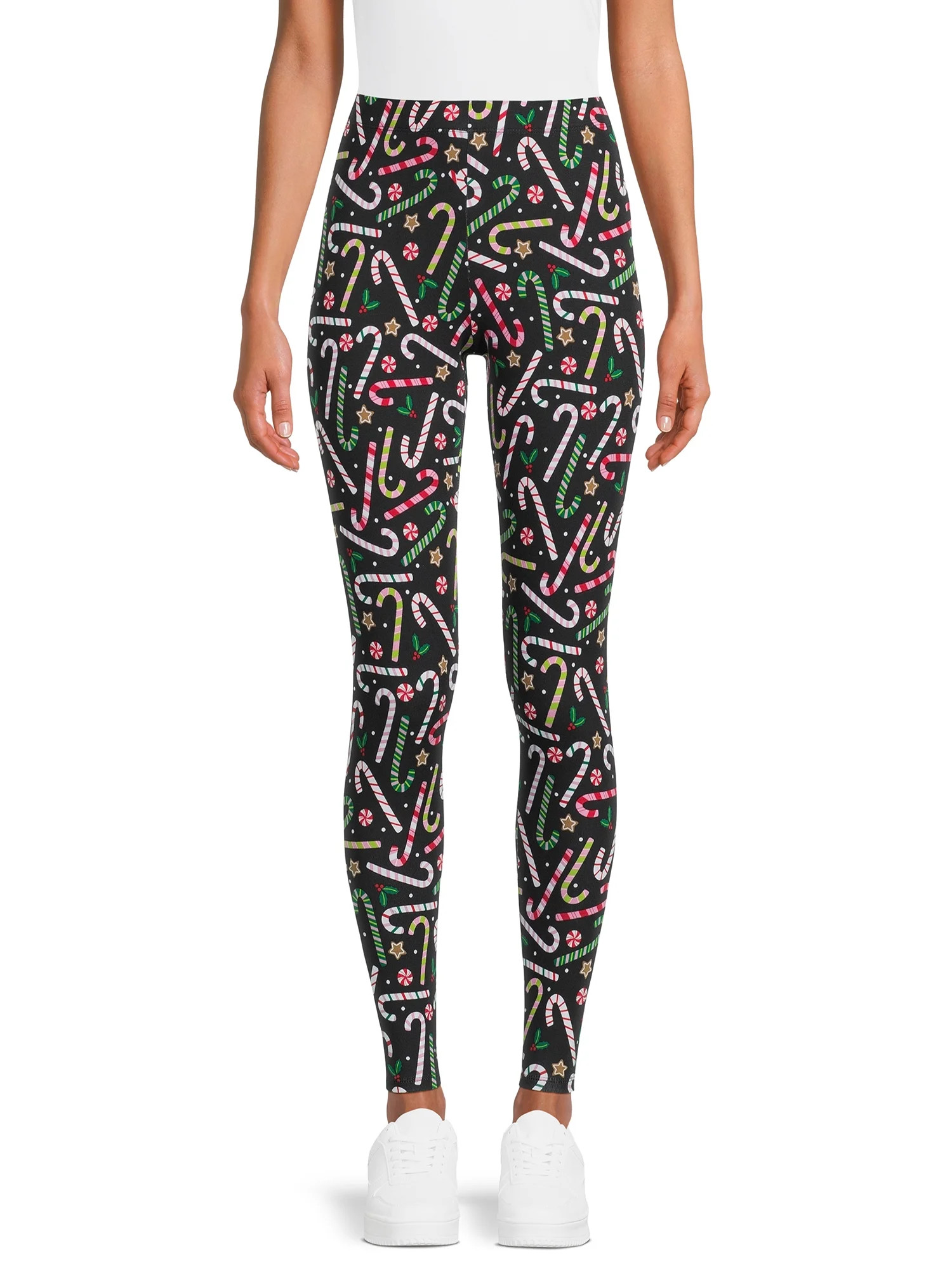 No Boundaries Juniors Holiday Print Leggings - Walmart.com | Walmart (US)