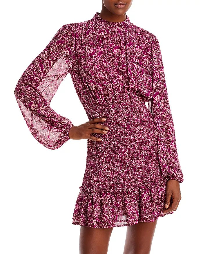 Floral Dot Print Smocked Mini Dress - 100% Exclusive | Bloomingdale's (US)
