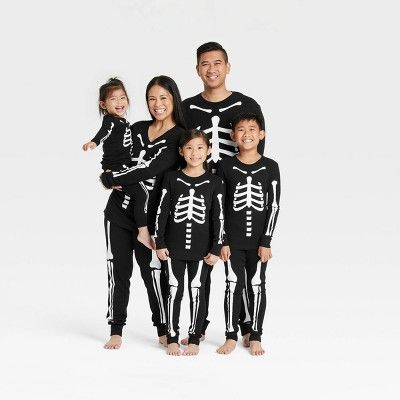 Halloween Skeletons Matching Family Pajama Set - Hyde & EEK! Boutique™ Black | Target
