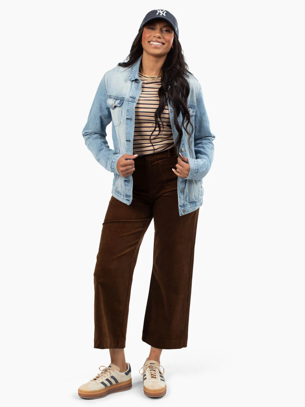Sutton Tall Cropped Cord | Brown Corduroy Pants for Tall Women | Amalli Talli