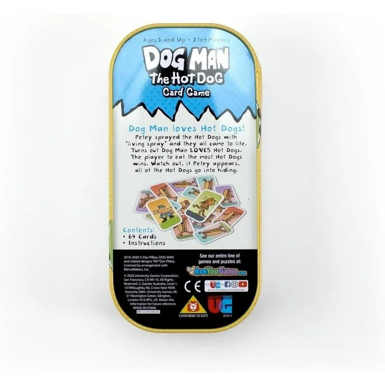 University Games | Dog Man Hot Dog Card Game in a Tin , The Fast and Frenzied Collection Game for... | Walmart (US)