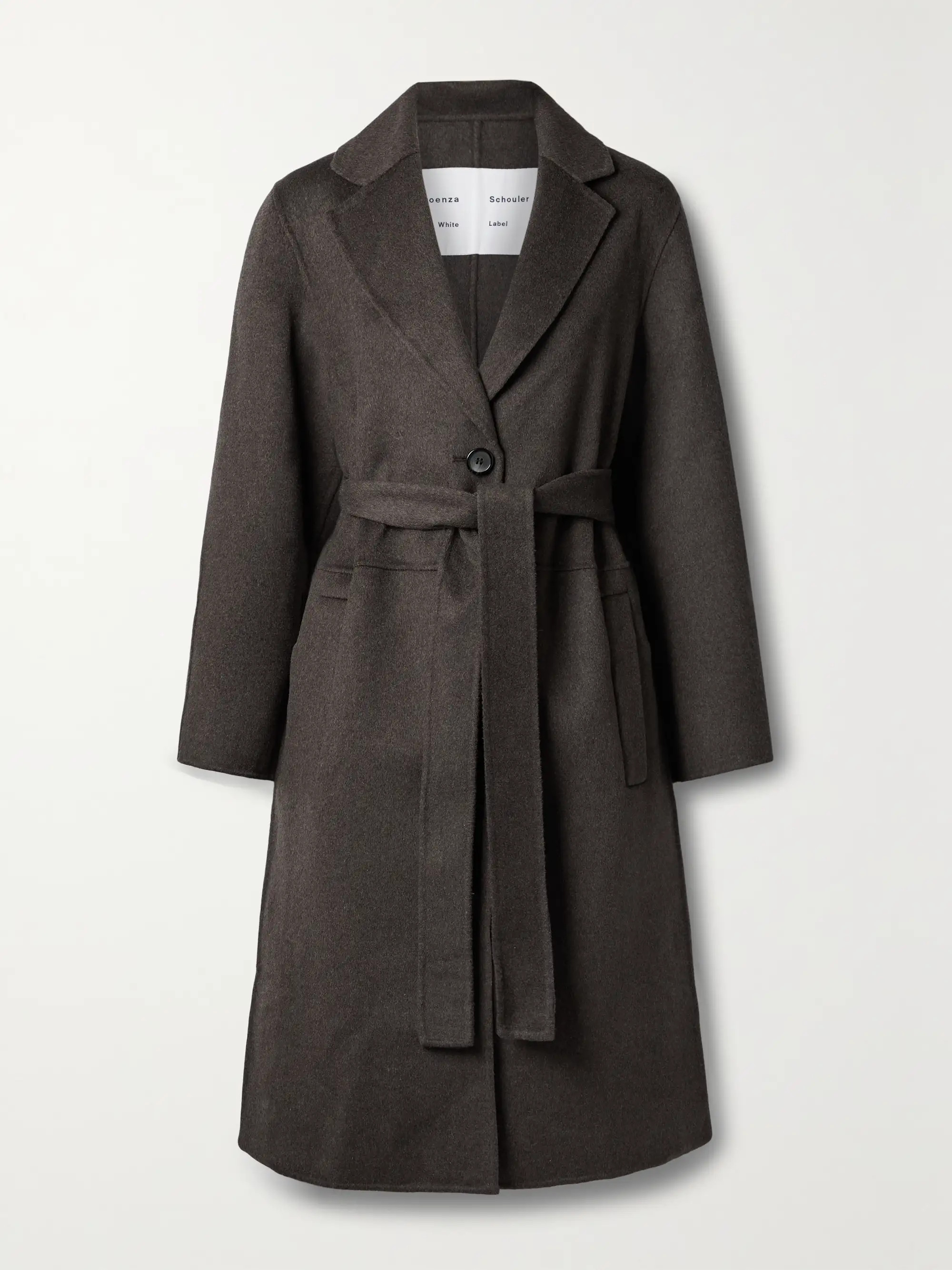 Melton belted wool-blend felt coat | NET-A-PORTER (US)