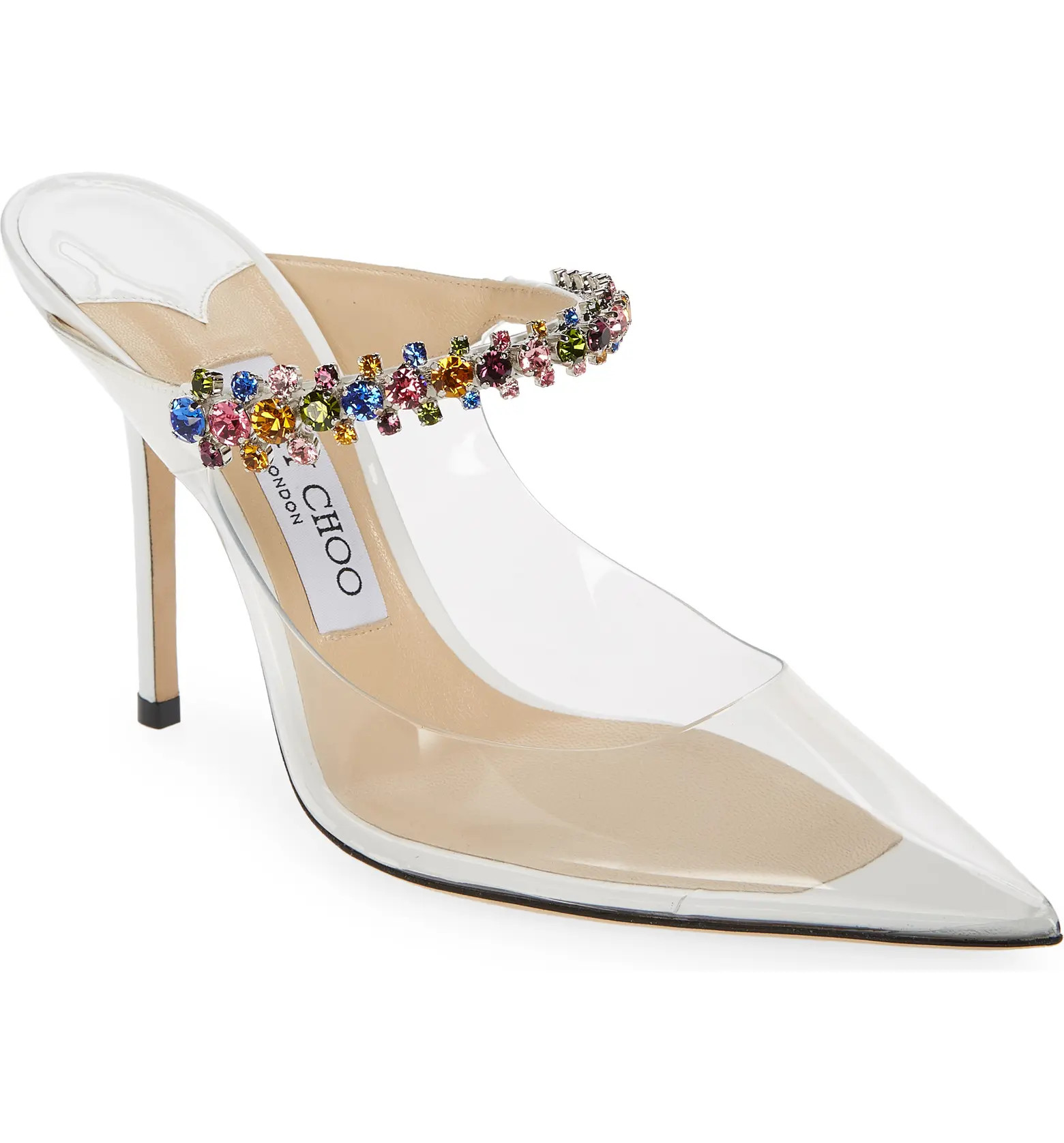 Bing Crystal Embellished Clear Mule | Nordstrom