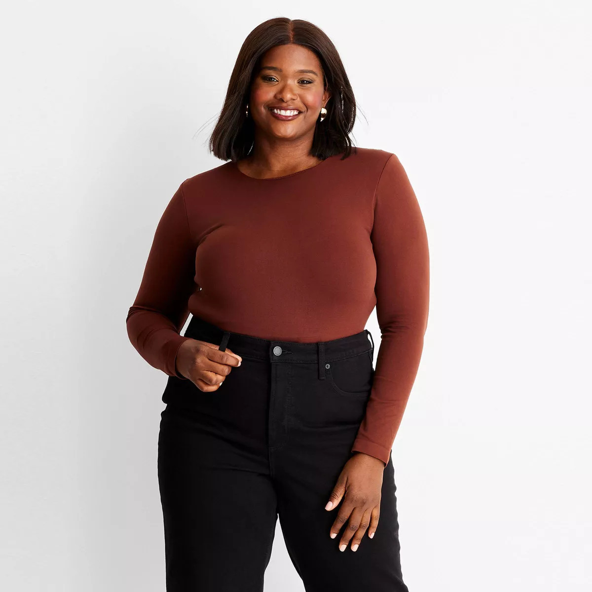 Women's Long Sleeve Seamless Bodysuit - A New Day™ | Target