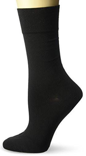 HUE Ultrasmooth Sock 3 Pack Black One Size | Amazon (US)