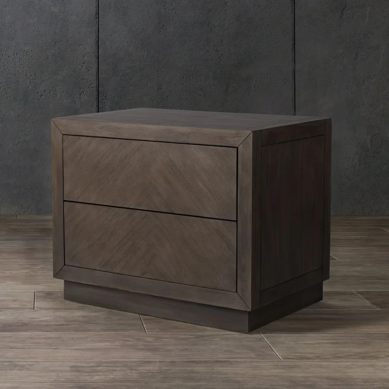 SAFAVIEH Couture Steve Contemporary Nightstand with 2 Drawers, Light Brown | Walmart (US)