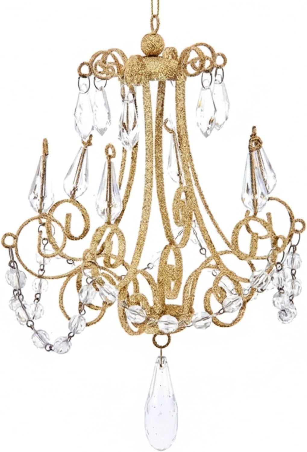 Kurt Adler Gold Metal Chandelier Ornament | Amazon (US)