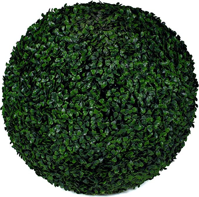 Boxwood Topiary Ball - 19" Artificial Topiary Plant - Wedding Decor - Indoor/Outdoor Artificial P... | Amazon (US)