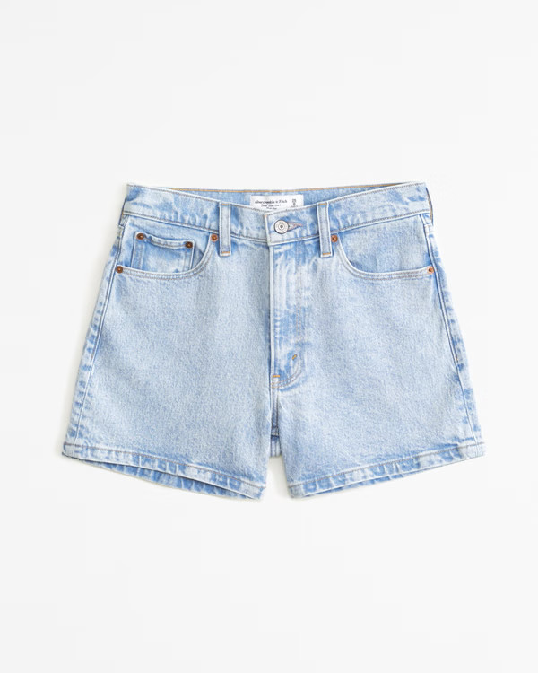High Rise 4" Mom Short | Abercrombie & Fitch (US)