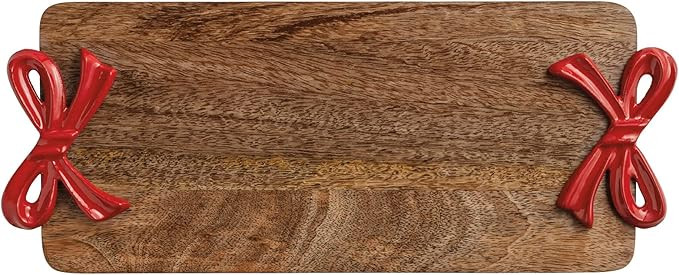 Mud Pie Christmas Red Bow Board | Amazon (US)