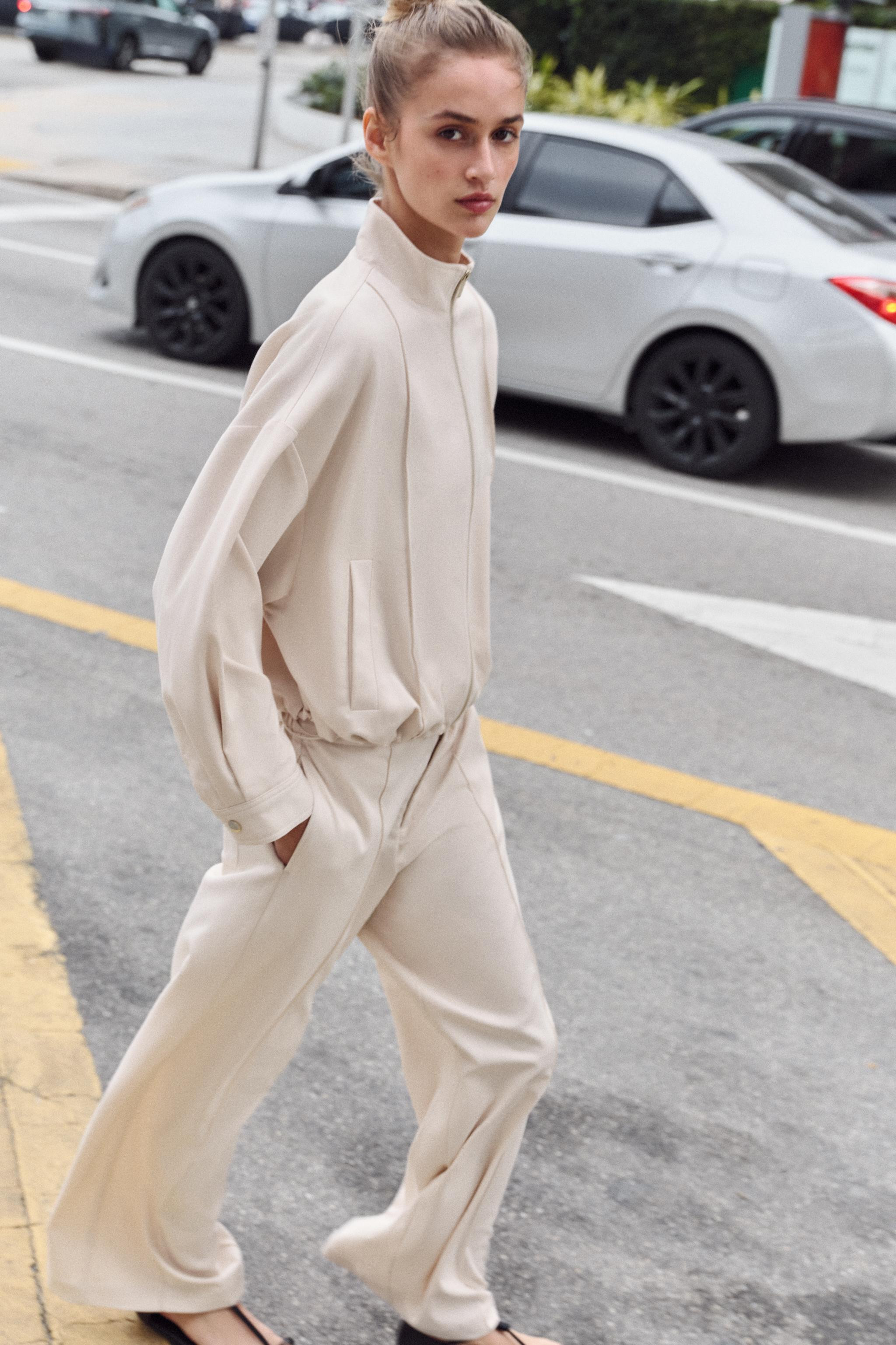 HIGH COLLAR BOMBER JACKET | Zara US