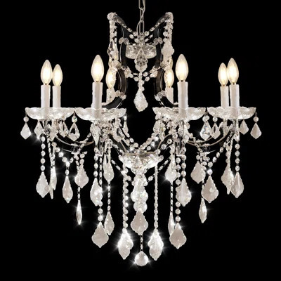Keagyn Light Dimmable Crystal Empire Candle-Style Chandelier | Wayfair North America