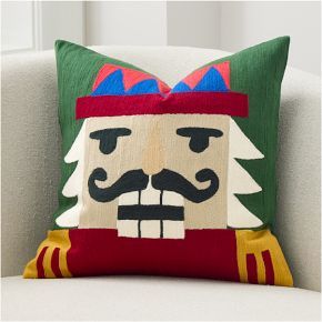 Crewel Nutcracker Pillow Cover | West Elm (US)