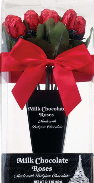 One Dozen Belgian Milk Chocolate Roses, 12 ct, 2.11 oz | CVS