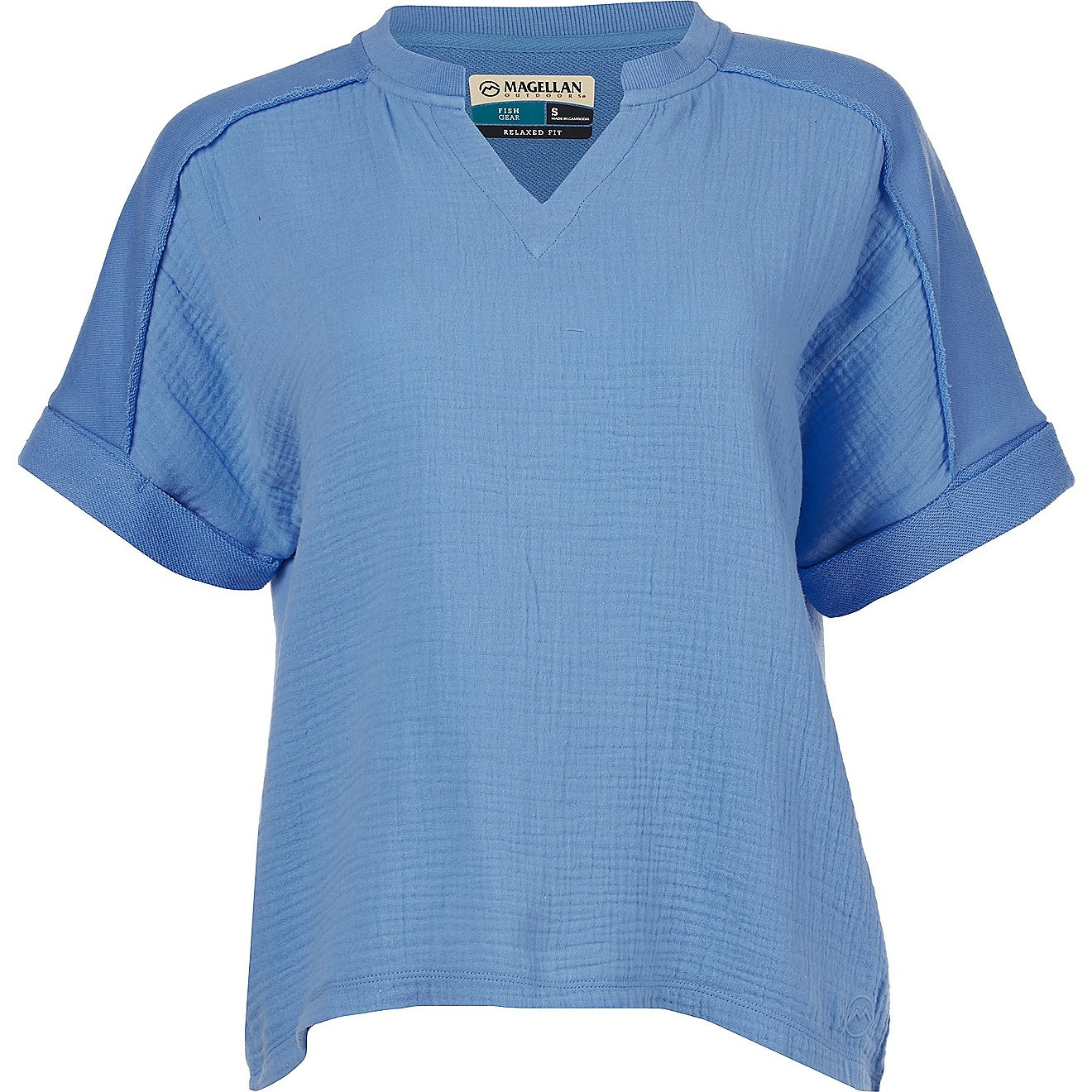 Magellan Outdoors Women's Summer Mixed Media Top | Academy | Academy Sports + Outdoors