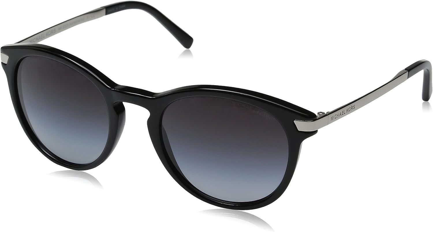 Michael Kors MK2023 316311 Black Adrianna III Round Sunglasses Lens Category 3, 53mm | Amazon (US)