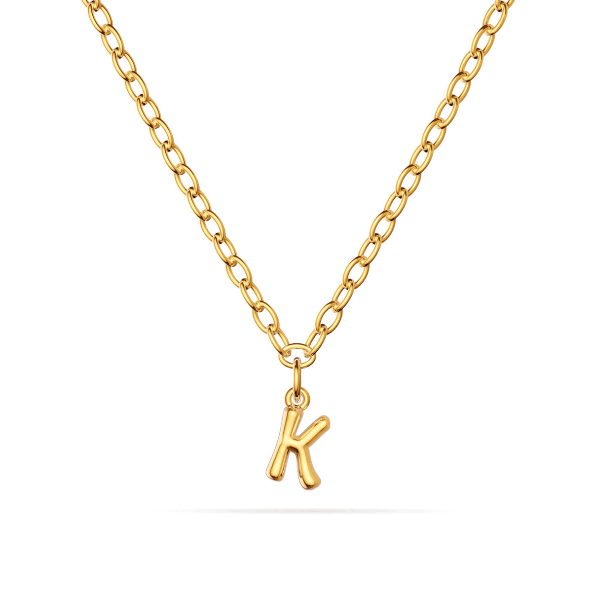 Fine Molten Initial Necklace (Gold) | Abbott Lyon