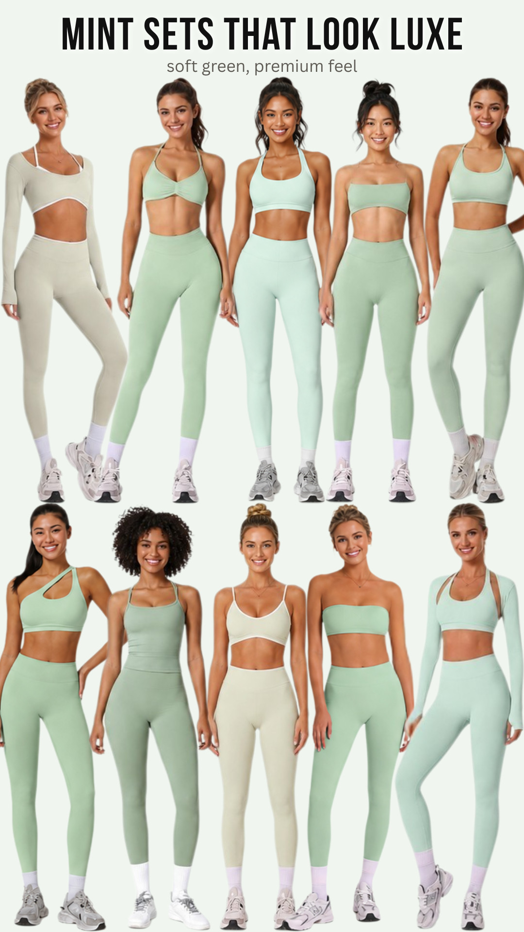 ABOCIW Elevated Athleisure | Mint Green Edit | CSB Dupes

Mint Sets That Look Luxe

ABOCIW mint athleisure sets that give soft green, premium activewear energy without the expensive price tag. 

These are some of the closest Amazon dupes I’ve found for CSB-style sets — flattering, sculpted, smooth, and way more elevated than basic workout clothes.

I did the digging for you and pulled the mint ABOCIW sets that instantly give that clean studio look. 

The soft green tones also remind me of the custom green CSB sets worn at Alix Earle’s Reale Actives x CSB popup — that fresh, wellness-coded, matcha-girl activewear vibe, but in a more budget-friendly Amazon find.

Think soft-stretch fabric, flattering fits, supportive sports bras, smooth leggings, contour details, one-shoulder styles, contrast trim, and matching pieces that make the whole outfit feel polished without trying too hard.

Perfect for Pilates, yoga, gym days, hot girl walks, coffee runs, errands, travel days, casual weekends, and everyday lounge. 

The mint shades feel fresh for spring and summer while still giving that expensive, clean-girl athleisure look everyone keeps saving.

Style notes:
ABOCIW mint sets, Amazon athleisure, CSB inspired activewear, CSB dupe workout sets, Alix Earle inspired activewear, Reale Actives inspired workout sets, mint workout sets, matcha green activewear, green Pilates outfits, soft studio outfits, matching gym sets, sculpting leggings, flattering activewear sets, clean girl activewear, hot girl walk outfits, travel athleisure, elevated Amazon finds, activewear that looks expensive.

↓ Everything is linked!

#LTKActive #LTKSaleAlert #LTKTravel
