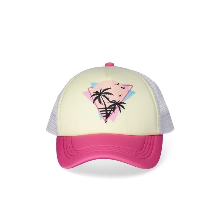 No Boundaries Women's Trucker Hat, Pink | Walmart (US)