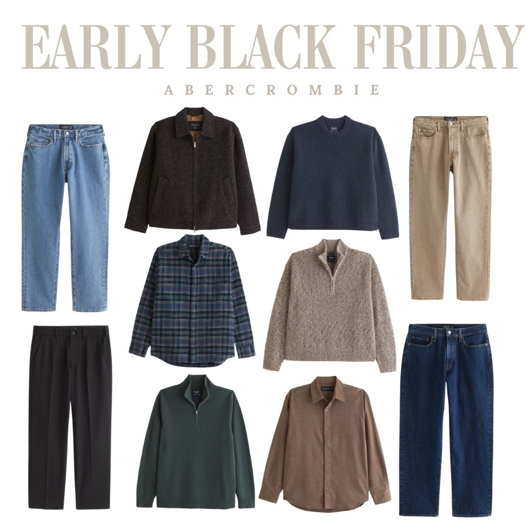 Abercrombie Early Black Friday picks for men! Great time to shop basics or to grab Christmas gifts! 

#LTKHoliday #LTKCyberWeek #LTKOver40
