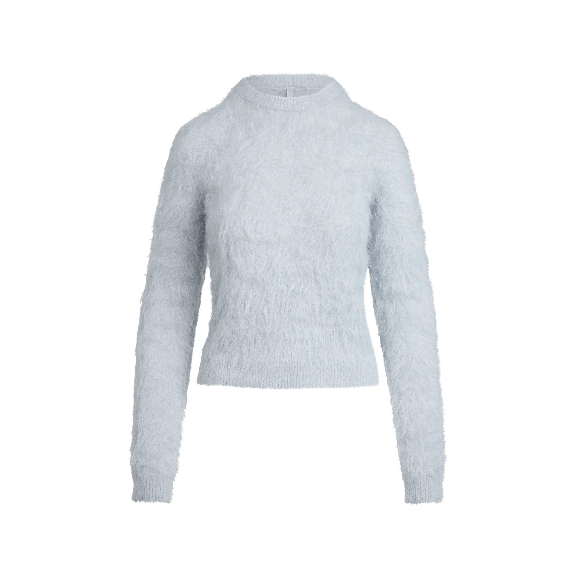 BRUSHED ALPACA CREWNECK SWEATER | PEARL | SKIMS (US)