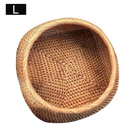 Storage Box Rattan Woven Fruit Durable Natural Basket | Walmart (US)