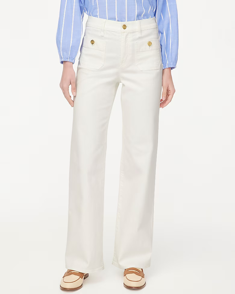 Slim wide-leg sailor jean in all-day stretch | J.Crew Factory