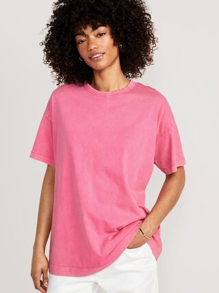 Oversized Vintage Tunic T-Shirt for Women | Old Navy (US)
