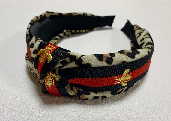 Leopard Red Stripe Headband 6 designs to choose from. Free Shipping | Etsy (US)