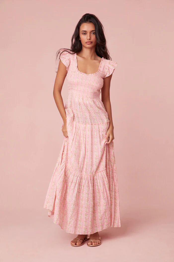 Chessie Cotton Maxi Dress | LOVESHACKFANCY