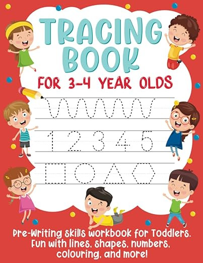 Tracing Book for 3-4 Year Olds: Pre-Writing Skills Workbook for Toddlers. Fun with Lines, Shapes,... | Amazon (US)
