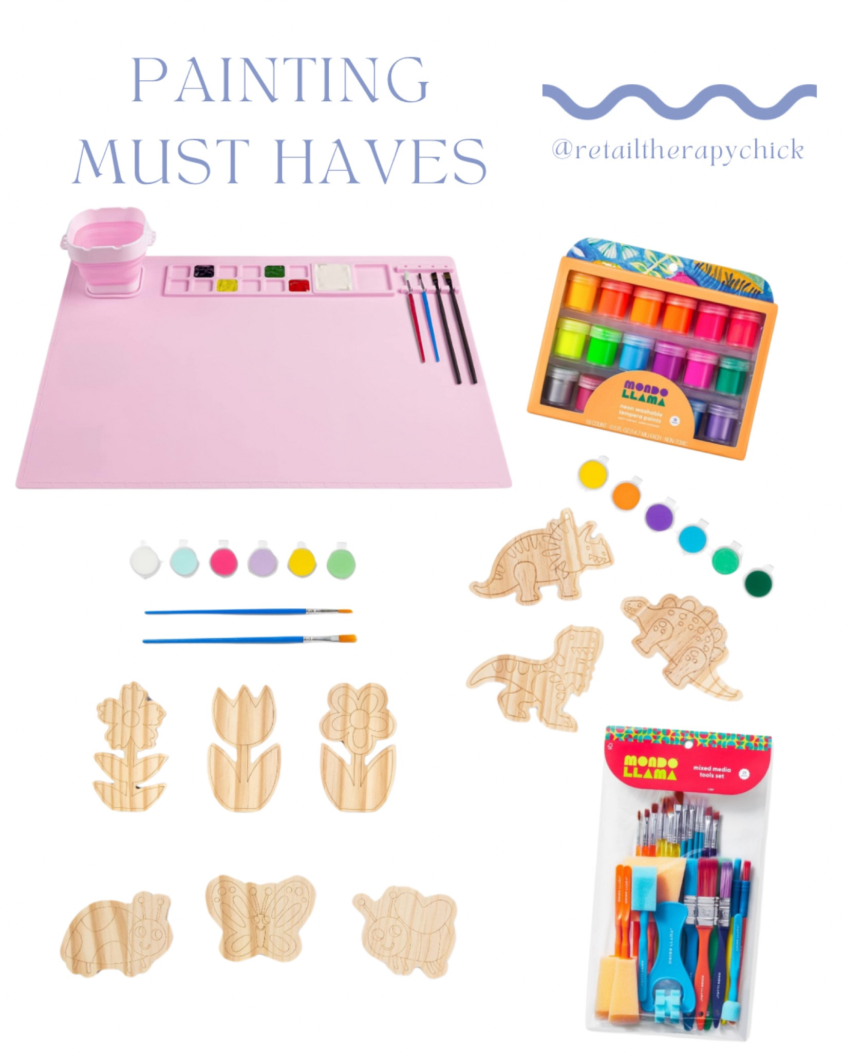 The perfect silicon painting mat for all ages! 

These wooden craft sets are great for a wide age range & kids love them. They also make great kids gifts. 

#artsandcrafts
#target
#kidscrafts
#adultcrafting 

#LTKfamily #LTKkids #LTKGiftGuide