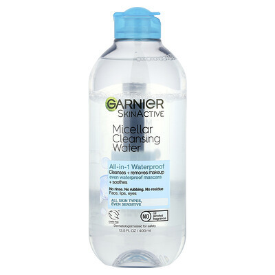 Garnier, SkinActive, Micellar Cleansing Water, All Skin Types, Even Sensitive, 13.5 fl oz (400 ml) | iHerb