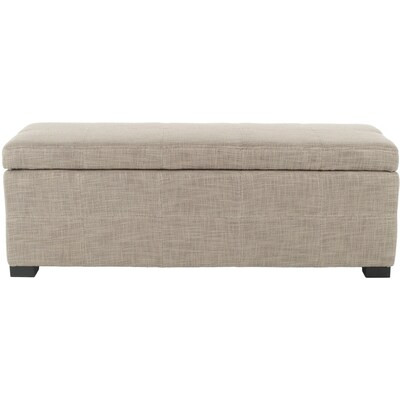 Safavieh Madison Large Casual Gray Storage Bench Lowes.com | Lowe's