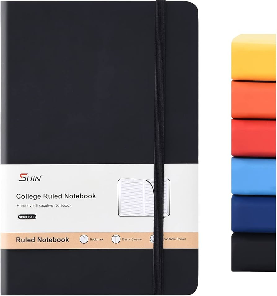 SUIN Hardcover-Journal-Notebooks, A5 Lined Journals Notebook for Writing 200 Pages, 8.2 x 5.5 inc... | Amazon (US)