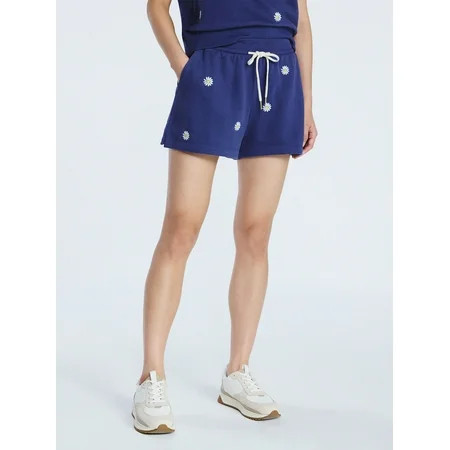 Free Assembly Women's Sweat Shorts with Side Slits, 2.25” Inseam, Sizes XS-XXL | Walmart (US)