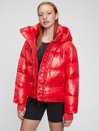 100% Recycled Polyester Relaxed Heavyweight Cropped Puffer Jacket | Gap (US)