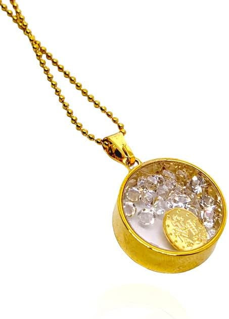 Colar Feminino Folhado Ouro Nossa Senhora das Graças Delicado Para Presente Corrente com Pingent... | Amazon (BR)
