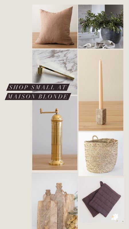 Shop Small Saturday at Maison Blonde - up to 20% off - beautiful home decor and gifts for the home 

#LTKGiftGuide #LTKhome #LTKCyberweek