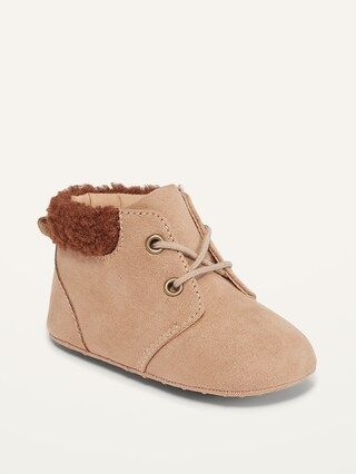 Unisex Faux-Suede Lace-Up Boots for Baby | Old Navy (US)