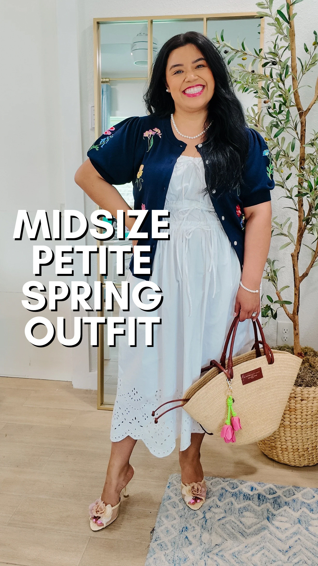 MIDSIZE PETITE SPRING OUTFIT 🌷This dress is from last season from Walmart but I have linked similar! It’s 100% cotton from Free Assembly, so I’ve linked this year’s version. 

🌷My mules are from @macys, they are a floral and raffia mule that I’ve been obsessed with! 

🌷My bag is from Sezane and this is my second season wearing it. It’s held up great and is definitely one to add to your collection. 

🌷I’m such a fan of pearls and @Macys  always has them in a great affordable price point! I’ve linked my exact necklace, earrings, and bracelet!

🌷Classic outfit, spring outfit, modest fashion, petite fashion, mid size fashion how to style spring clothes for short girls spring capsule wardrobe spring outfits I’ve work recently #midsizefashion #petitefashion #springfashion #midsizeapproved #Springoutfitideas

#LTKPetite #LTKOver40 #LTKMidsize