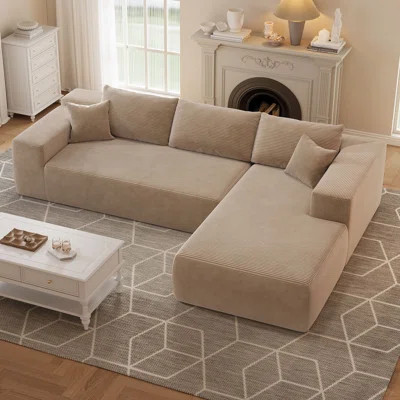 2-piece Upholstered Sectional - No Assembly Required | Wayfair North America