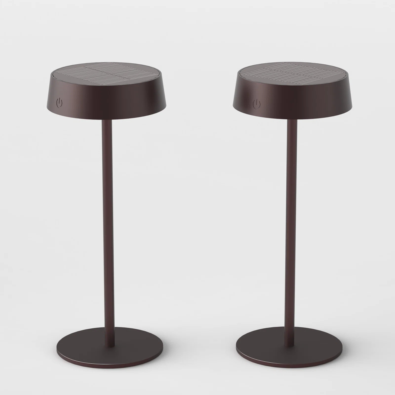 2 Pack Cordless LED Table Lamp, USB Rechargeable + Solar Powered Outdoor Lamps, Dimmable, 3 Color... | Wayfair North America