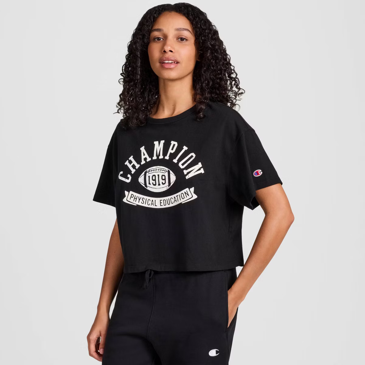 Champion Women's Short Sleeve Cropped T-Shirt | Target