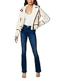 [BLANKNYC] Womens Faux Sherpa Moto Jacket with Vegan Leather Taping Detail, Comfortable & Stylish Co | Amazon (US)