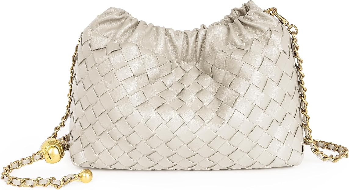 Joryin Woven Women's Crossbody Bag & Evening Purse, Trendy Dumpling Clutch & Hobo Cloud Shoulder ... | Amazon (US)