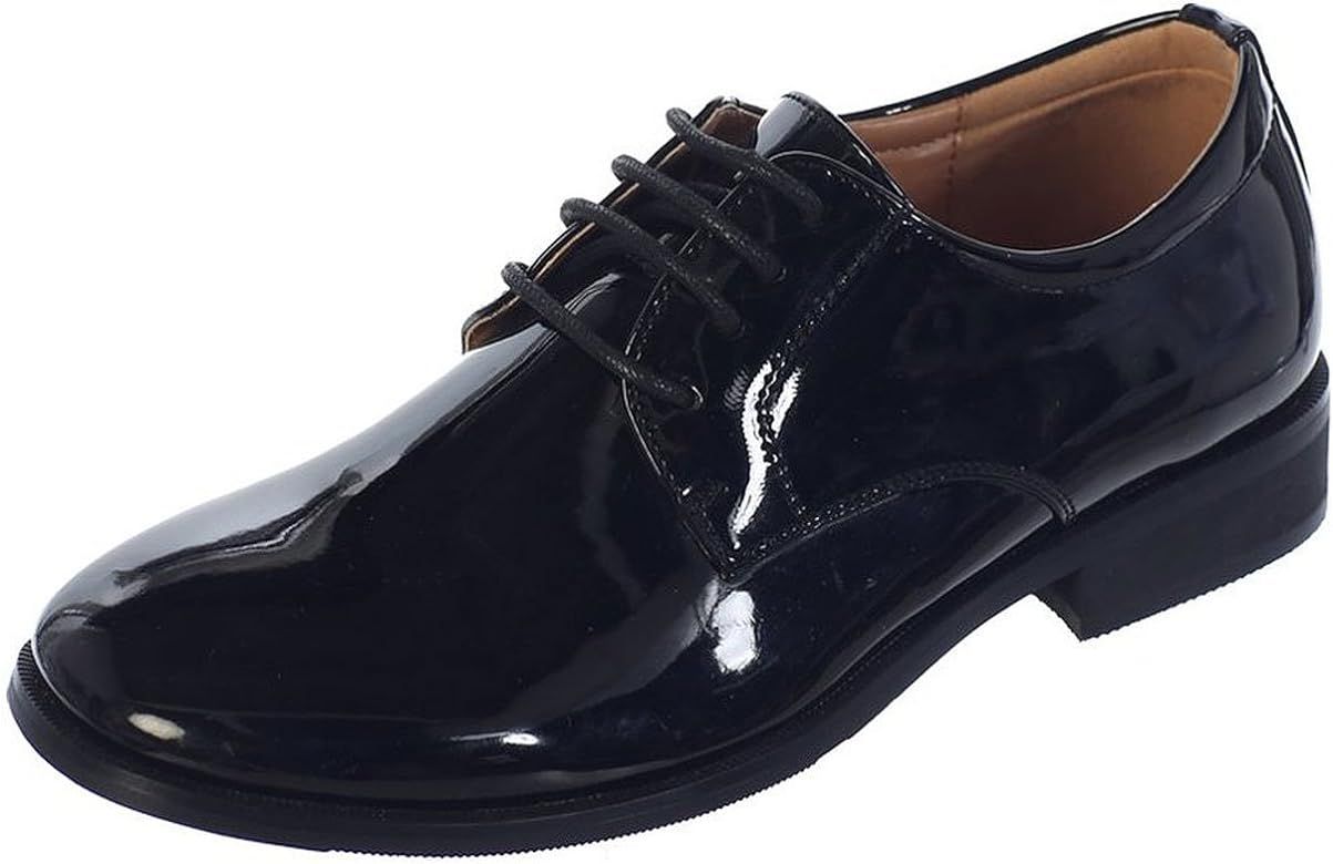 Avery Hill Boys Shiny or Matte Patent Leather Special Occasion Christening Shoes | Amazon (US)