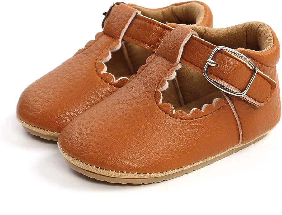 SOFMUO Baby Boys Girls High Top Ankle PU Leather Sneakers Soft Rubber Sole Infant Moccasins Newbo... | Amazon (US)