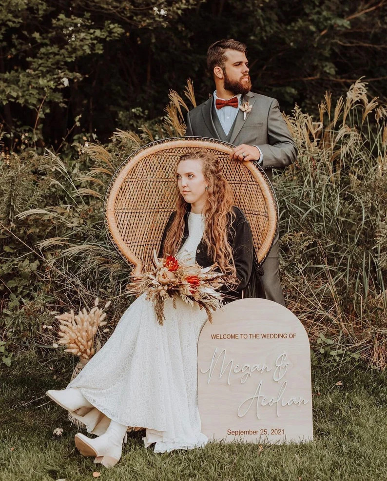 Arched Wedding Welcome Sign  Boho Wedding Sign  Boho Wedding | Etsy | Etsy (US)