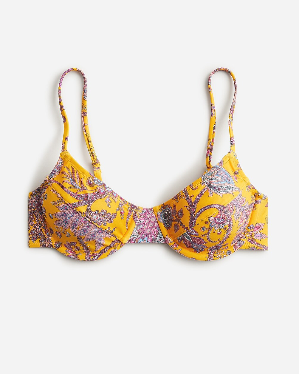 1993 underwire bikini top in Ratti® golden paisley | J. Crew US